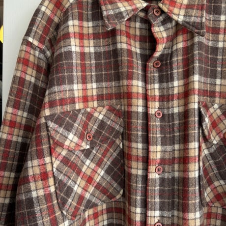 〜80's USA製 PENDLETON ウールチェックシャツ