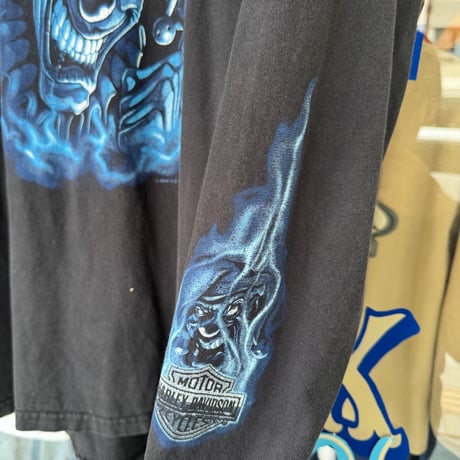 HARLEY DAVIDSON 袖プリントロンT