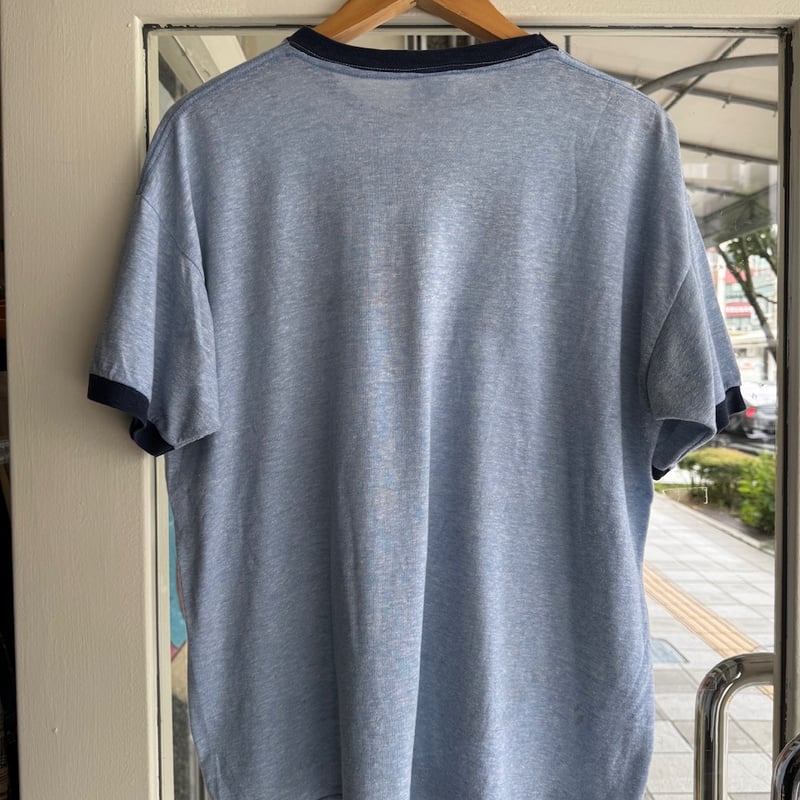 1970s champion バータグ クレイジー パターン リンガー Tシャツ 1970s champion バータグ クレイジー パターン リンガー Tシャツ