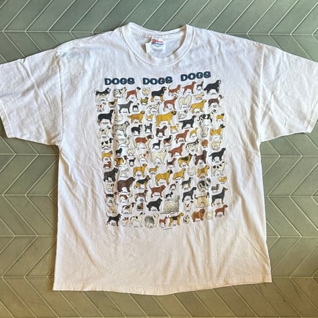USA製 DOG図鑑Tシャツ
