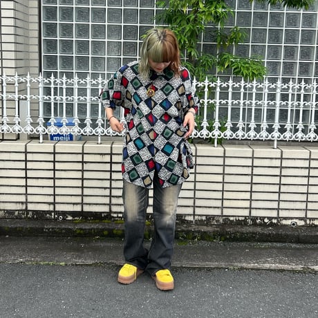 pierre cardin 総柄シャツ