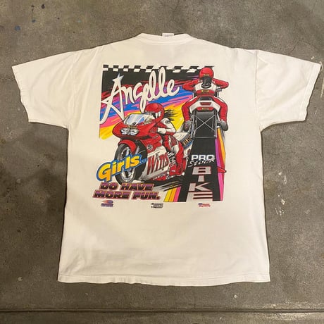 USA製レーシングカー両面プリントTシャツ