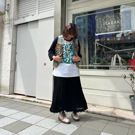 総柄 メキシカンベスト