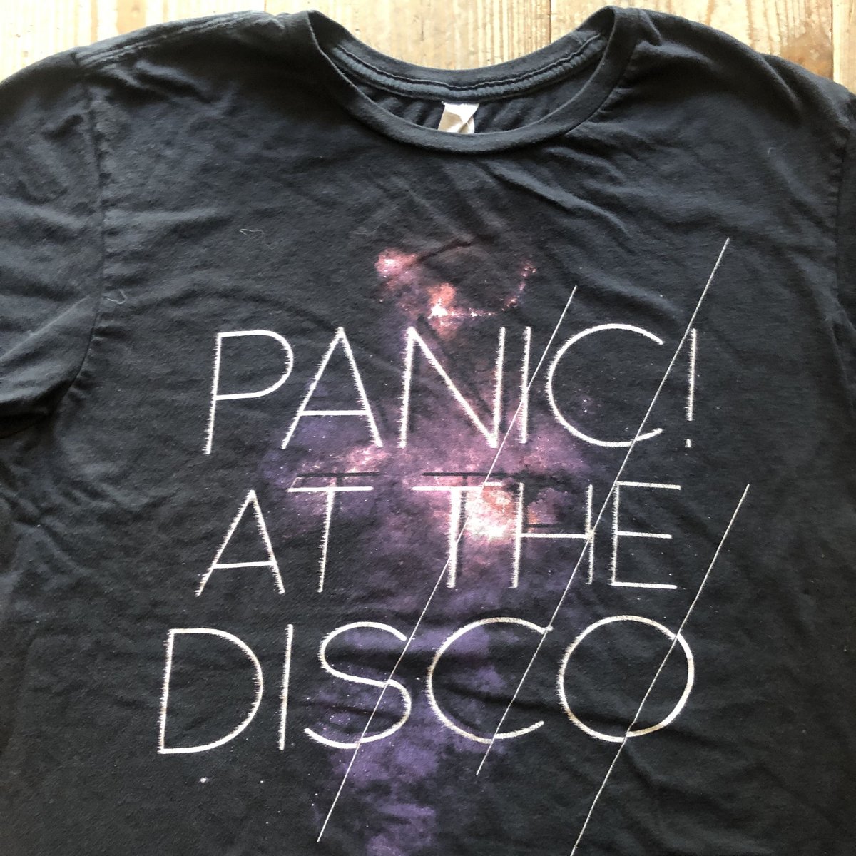 Panic! At The Disco Tシャツ ブラック Panic! At The Disco Galaxy Logo T-Shirt : Amazon.ca