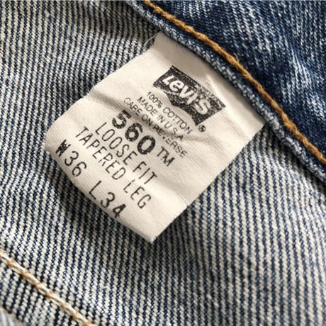 USA製 Levi's 560 ルーズフィット W36 L34