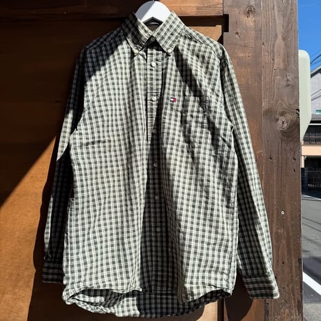 90s Tommy hilfiger チェックシャツ