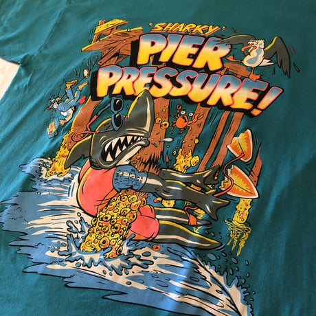 90's シャーク🦈プリントTシャツ L