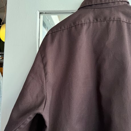 USA製Dickies ワークシャツ ブラウン