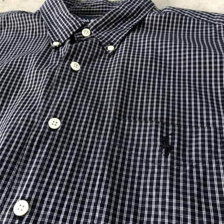 Ralph Lauren  半袖チェックシャツ〝GREGGOR〟L
