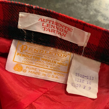 USA製PENDLETONウールチェックスカート