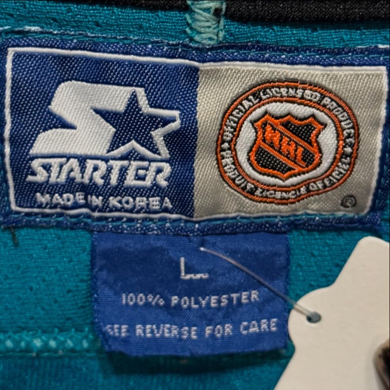 STARTER NHL サンノゼシャークス ホッケーシャツ | CUSTOM FEVER