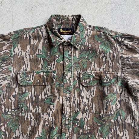 BROWNING リアルツリーカモ柄ネルシャツ