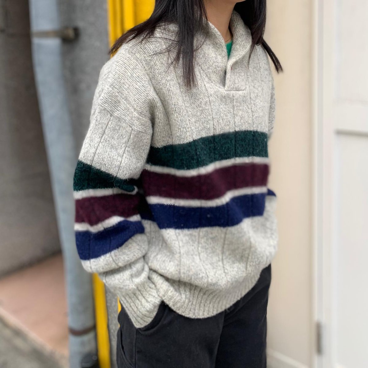 USA製Eddie Bauerショールカラーニット | CUSTOM FEVER