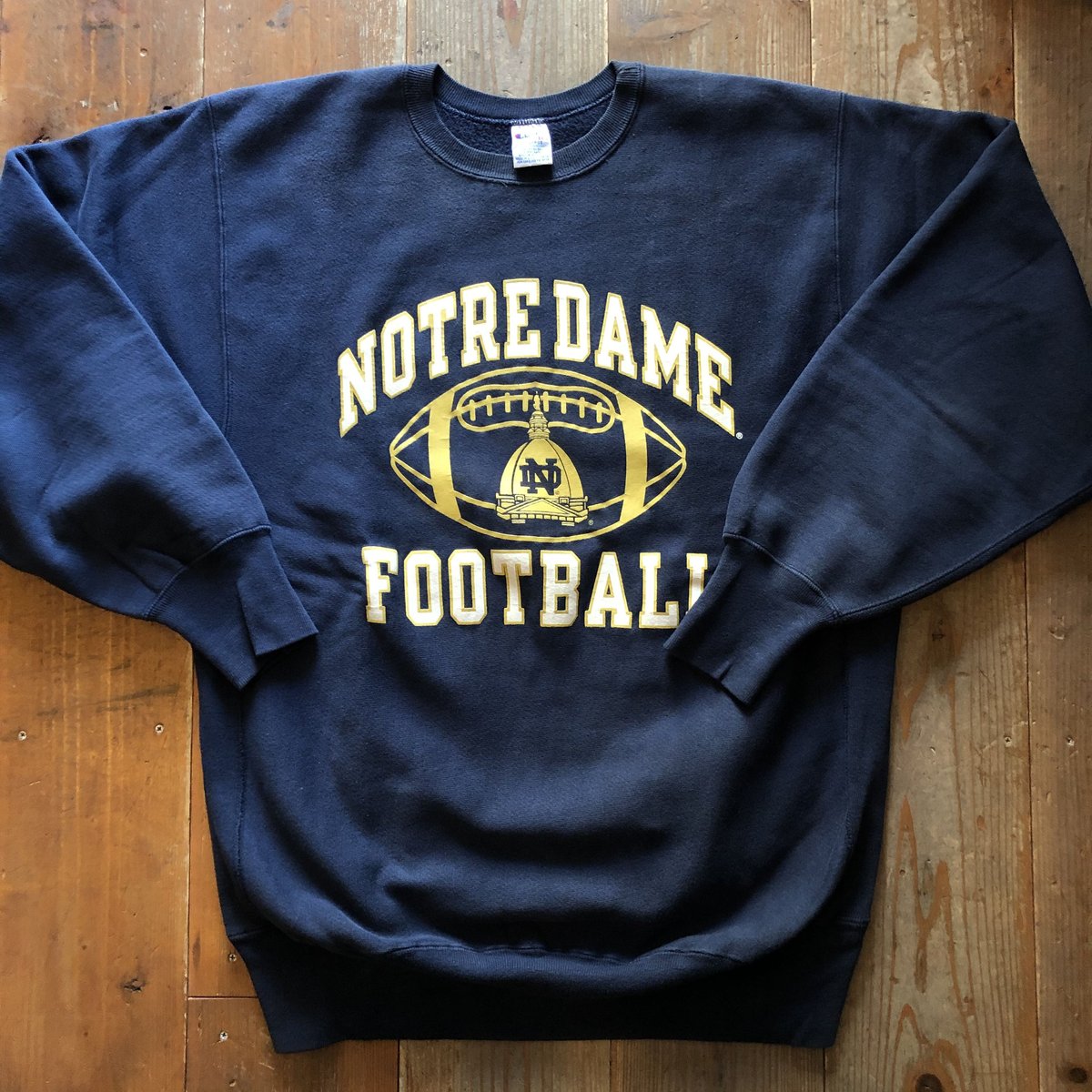 Champion / REVERSE WEAVE/90s/M/コットン/ネイビー/NOTREDAME FOOTBALL// 90'sUSA製NOTRE DAME FOOTBALLチャンピオンリバースウィーブ XXL |
