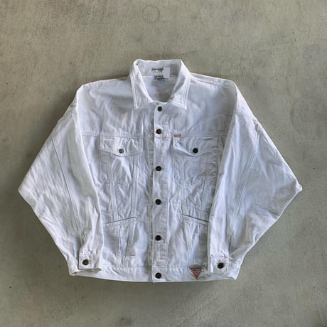 USA製guess白デニムジャケット