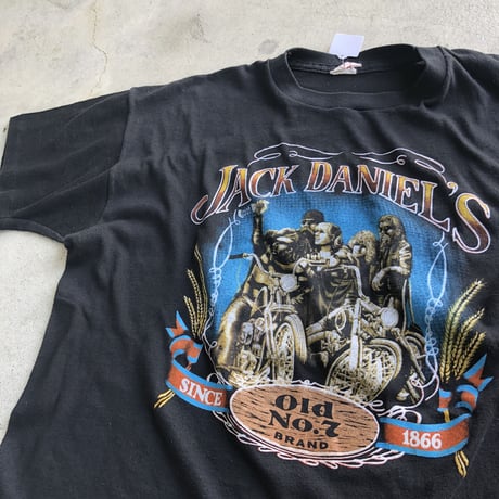 80's〜 JACK DANIEL プリントTシャツ  XL