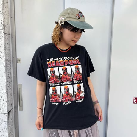 デッドプール 表情Tシャツ