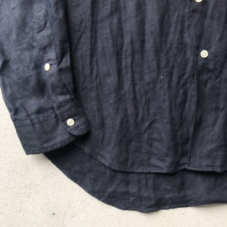 Ralph Laurenリネン長袖シャツ 黒 L