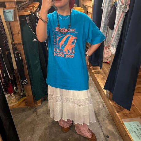 USA製 FRUIT OF THE LOOM 95s 魚Tシャツ