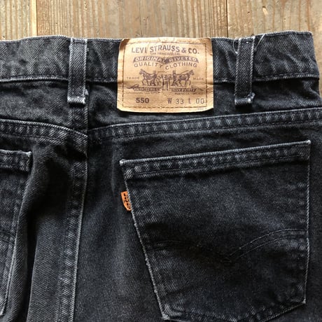 Levi's ブラックデニムショーツ