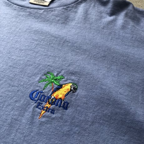 CORONA EXTRA🍺ビール 刺繍Tシャツ L