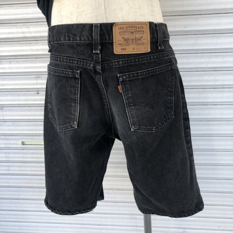 Levi's ブラックデニムショーツ
