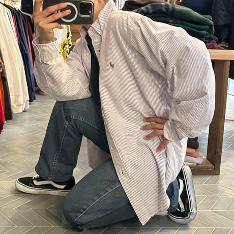 RALPH LAUREN ストライプシャツ