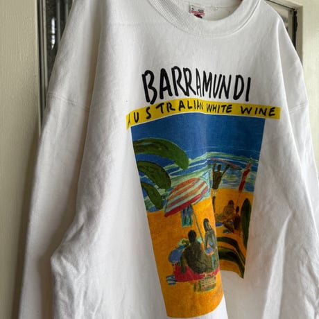 90's USA製FRUIT OF THE LOOM プリントスウェット XL