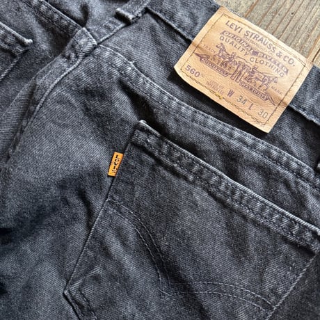 90年代 USA製 Levi's560  W34×L30 ブラック