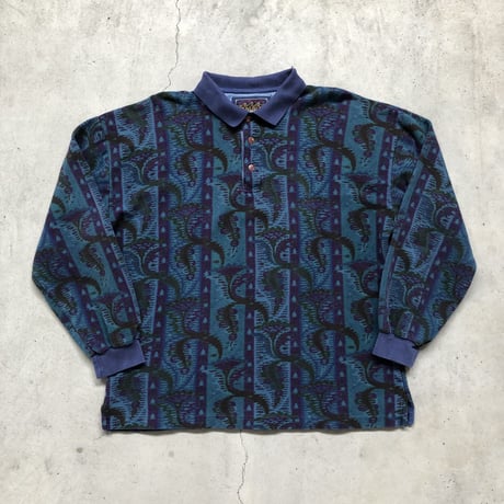USA製Ralph Lauren総柄ポロシャツ