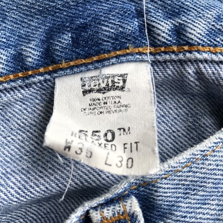 USA製Levi's550 RELAXED FIT W36×L30  アイスウォッシュ