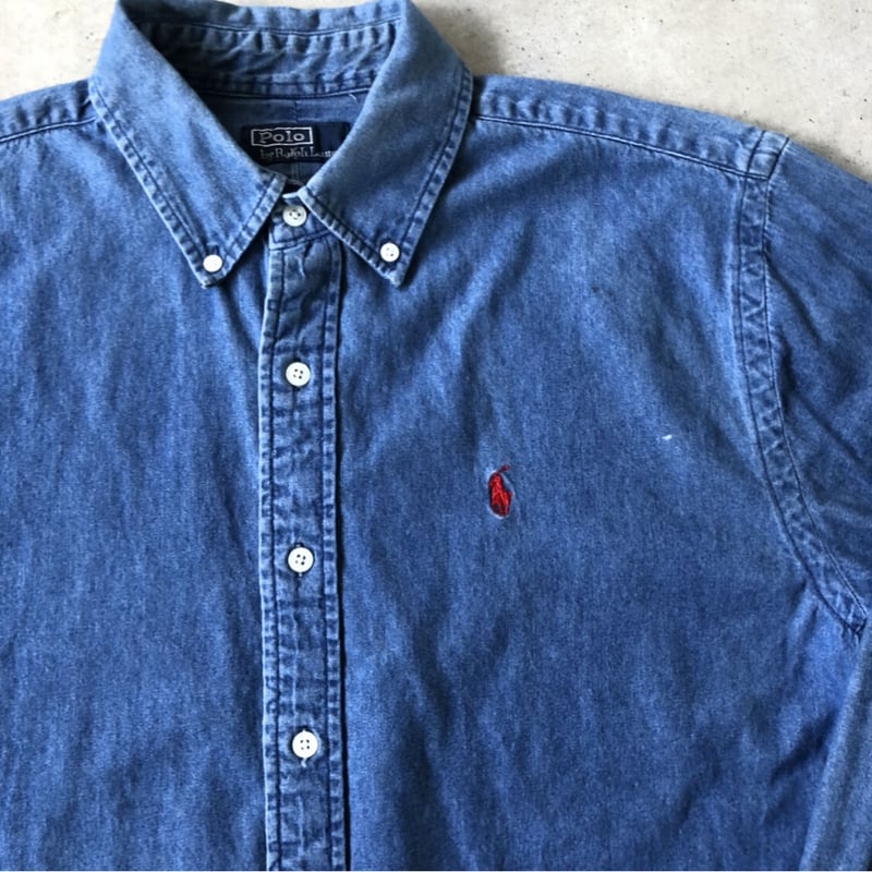 Ralph Lauren ラルフローレン　ボタンダウン　デニム　シャツ 楽天市場】ポロ ラルフローレン メンズ クラシックフィット