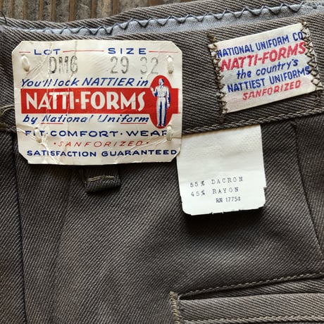 USA製 未使用ワークパンツ NATIONAL UNIFORM CO. W28×L32(20),W29×L32(21)