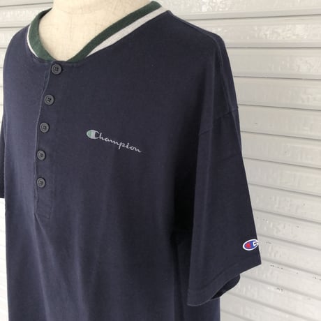 90's-00's CHMAPION ヘンリーネック