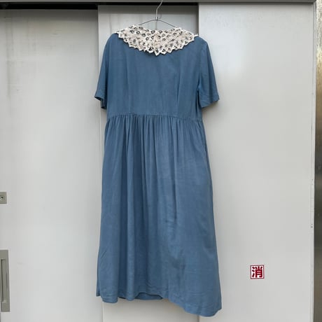 PLAZA SOUTH レース襟付ワンピース
