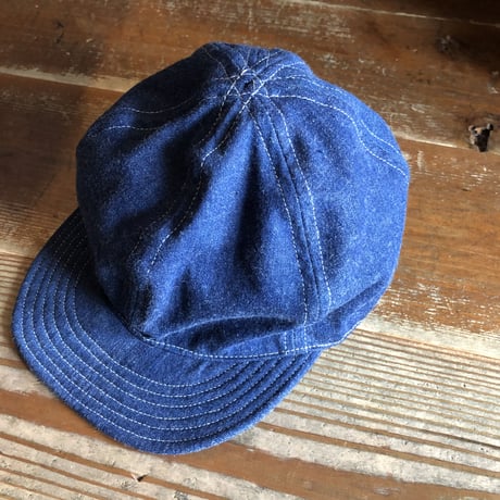 CF別注　Morocco 変形8枚CAP デニム,バットダイデニム