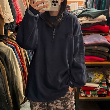 90s PUMA ハーフジップスウェット