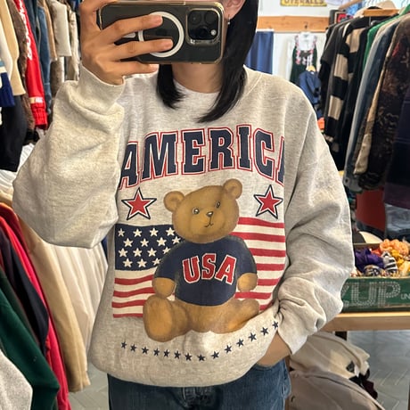 USA製 アメリカくまちゃんスウェット