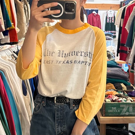 80s ラグラン七部袖Tシャツ