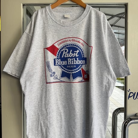 Pabst Blue Ribbon ビールプリントTシャツ