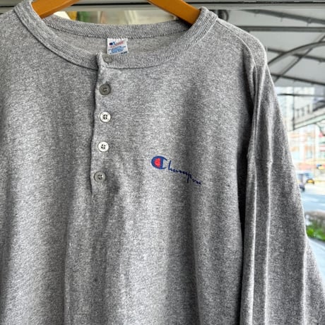 USA製 Champion ヘンリーネックロンT XL