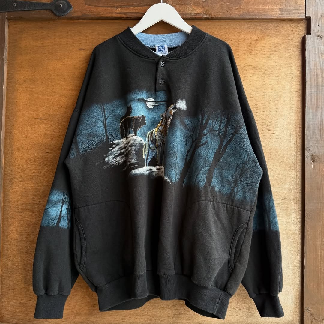 90s USA製 全面プリントアニマルスウェット | CUSTOM FEVER