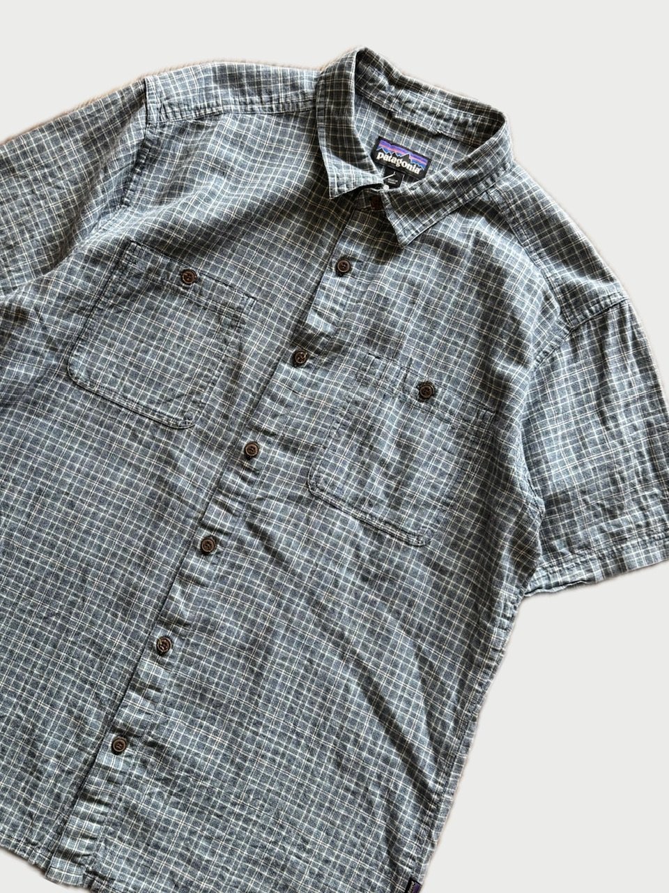 Patagonia チェック柄 半袖シャツ Patagonia半袖チェックシャツ L | CUSTOM FEVER