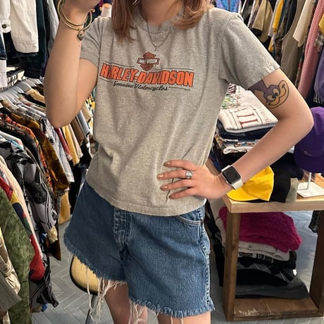 ハーレーショート丈Tシャツ⚡️