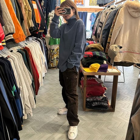 POLO ハーフジップニット