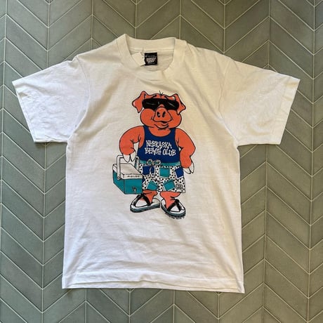 87年ネブラスカビーチクラブ豚さんTシャツ