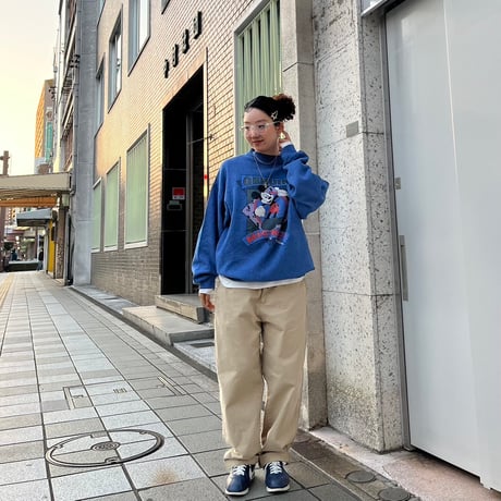 TULTEX ミッキーラメプリントスウェット