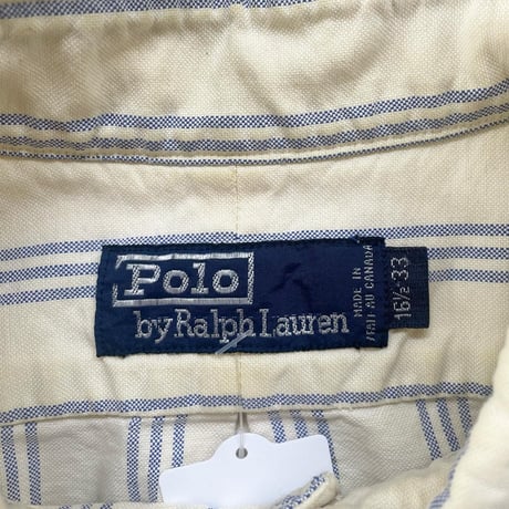 POLO ボタンダウンストライプシャツ