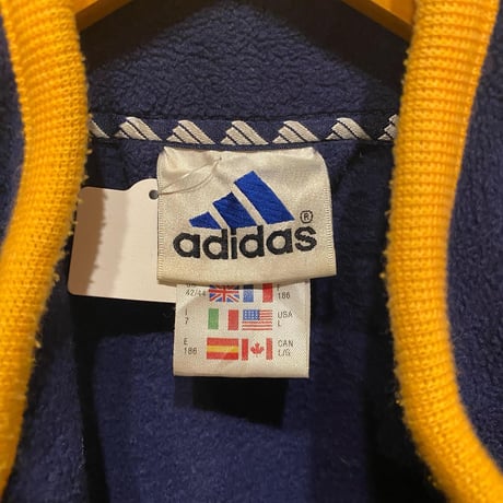90s adidas フルジップフリース