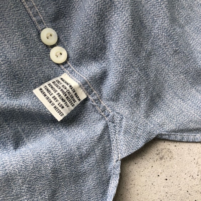 RRL〟 RALPH LAUREN バンドカラーシャツ M | CUSTOM FEVER